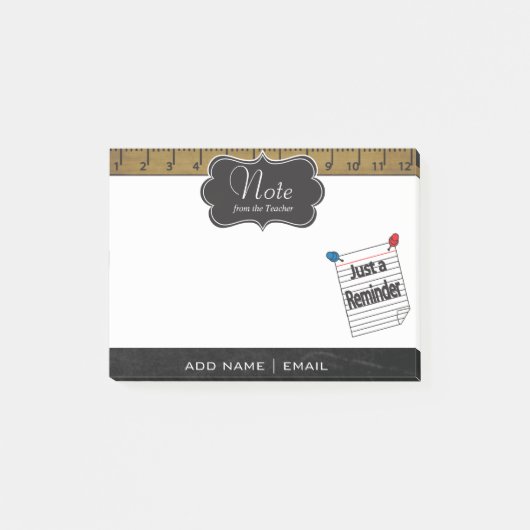 Herinnering voor notitie voor schoolleraar | DIY-t Post-it® Notes (Voorkant)