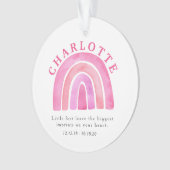 Herinnering voor roze regenboogkinderen ornament (voorkant)