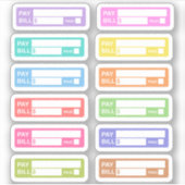 Herinnering voor verschuldigde betaling labels Bud (Voorkant)