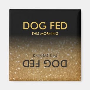 Herinnering voor voederhonden Magnet Black, Gold G Magneet