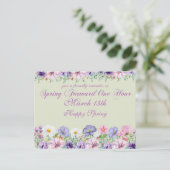 Herinnering voor zomertijd briefkaart (Staand voorkant)