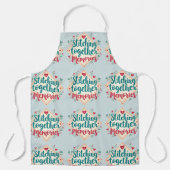 Herinneringen aan elkaar stikken Borduurkunst Schort (Voorkant)