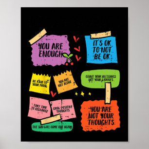 Herinneringen aan geestelijke gezondheid Bewuste c Poster