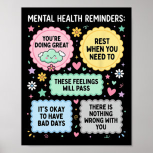 Herinneringen aan geestelijke gezondheid Bewustzij Poster