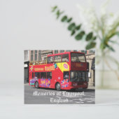 Herinneringen aan Liverpool, Engeland briefkaart (Staand voorkant)