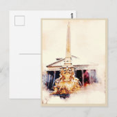 Herinneringen aan Rome: Pantheon Briefkaart (Voorkant / Achterkant)