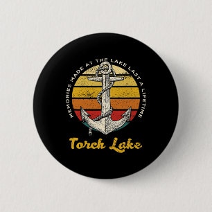 Herinneringen aan Torch Lake blijven een leven lan Ronde Button 5,7 Cm