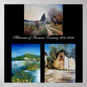 Herinneringen Florence-Toscane Poster