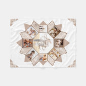 Herinneringen Fotocollage Aarde Tonen ID1016 Fleece Deken (Voorkant (Horizontaal))