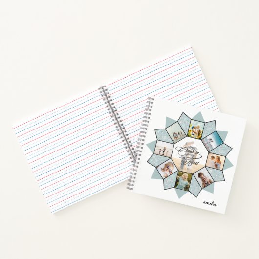 Herinneringen Fotocollage Zee ID1016 Notitieboek (Binnen)