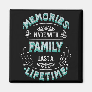 Herinneringen gemaakt met familie gaan een leven l magneet