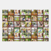 Herinneringen in Beweging: 16 Fotocollage Inpakpapier Vel (Voorkant 2)