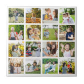 Herinneringen in Beweging: 16 Fotocollage Tegeltje (Voorkant)