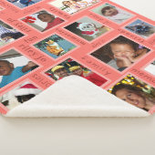 Herinneringen Koraal 20 Foto Collage Persoonlijk Sherpa Deken (3/4)