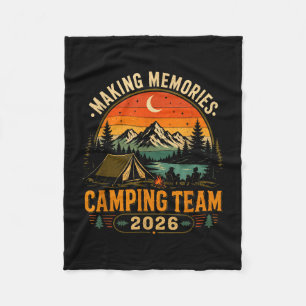 Herinneringen maken camping team 2026 bijpassend fleece deken