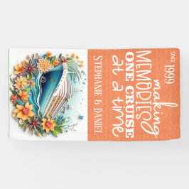 Herinneringen maken Eén cruise per cruisedeur Spandoek