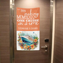 Herinneringen maken Eén cruise per cruisedeur Spandoek