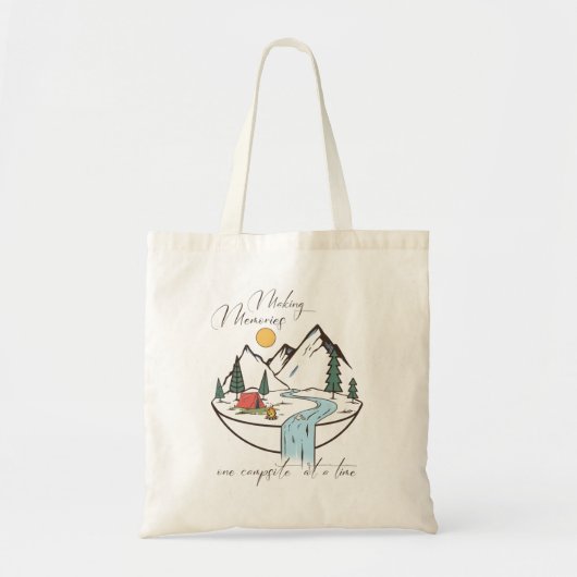 Herinneringen maken Kamperen Tote Bag (Voorkant)