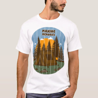 Herinneringen maken op de camping Tent Zonsonderga T-shirt