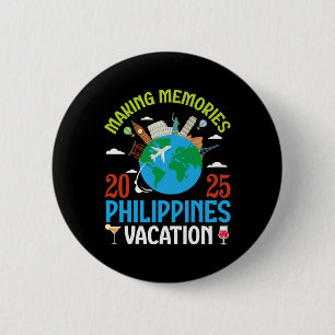 Herinneringen Maken Op Vakantie In Filipijnen 2025 Ronde Button 5,7 Cm