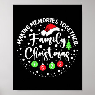 Herinneringen maken samen Schattigee familie kerst Poster