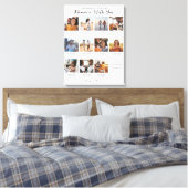 Herinneringen Met Jou | 11 Foto Collage Aandenken Canvas Afdruk (Insitu (Slaapkamer))