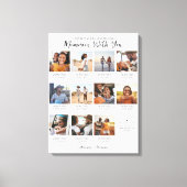 Herinneringen Met Jou | 11 Foto Collage Aandenken Canvas Afdruk (Voorkant)