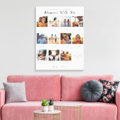 Herinneringen Met Jou | 11 Foto Collage Aandenken Canvas Afdruk (Insitu (Woonkamer))