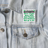 Herinneringen op St Patricks Day Vierkante Button 5,1 Cm (In situ)