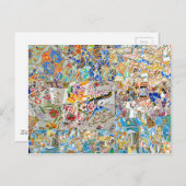 Herinneringen. Park Güell. Geweldig mozaïek. Deel  Briefkaart (Voorkant / Achterkant)