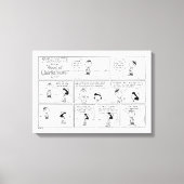 Herinneringen van Charlie Brown bij de pitcher's h Canvas Afdruk (Voorkant)