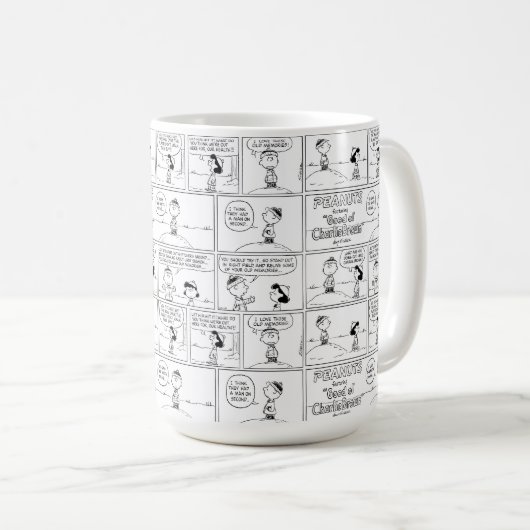 Herinneringen van Charlie Brown bij de pitcher's h Koffiemok (Voorkant rechts)