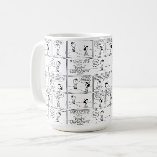 Herinneringen van Charlie Brown bij de pitcher's h Koffiemok (Voorkant links)