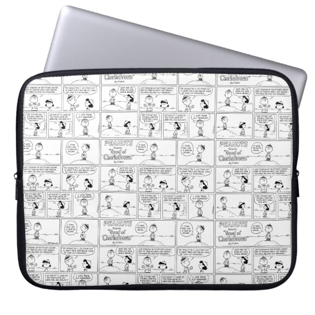 Herinneringen van Charlie Brown bij de pitcher's h Laptop Sleeve (Voorkant)
