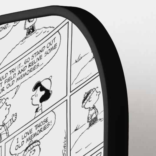 Herinneringen van Charlie Brown bij de pitcher's h Pickleball Paddle (Links Detail)