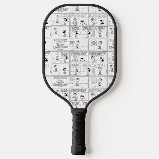 Herinneringen van Charlie Brown bij de pitcher's h Pickleball Paddle (Achterkant)