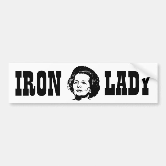 Herinneringen van Margaret Thatcher Bumpersticker (Voorkant)