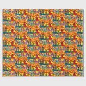 Herinneringen van Russisch rappelpapier Cadeaupapier (Vlak)