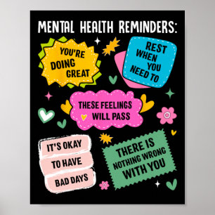 Herinneringen voor geestelijke gezondheid poster