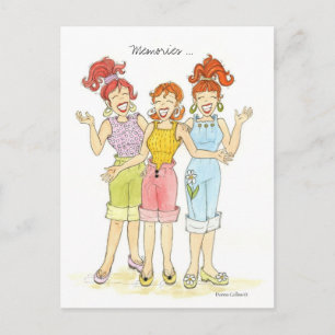 Herinneringen zijn eeuwig. briefkaart