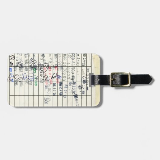 Herinneringsformulier  papier vervaldatum biblioth bagagelabel (Voorkant horizontaal)