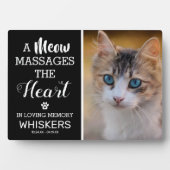 Herinneringsfoto-herdenking huisdier fotoplaat (voorkant)