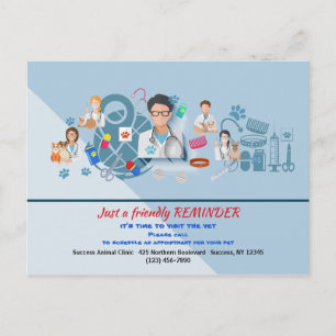 Herinneringsherinnering diergeneesmiddel Briefkaar Briefkaart