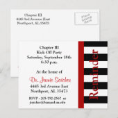 Herinneringskaart4 Uitnodiging Briefkaart (Voorkant / Achterkant)