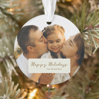 Herinneringskaart met meerdere foto's voor vakanti ornament