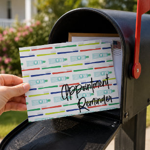 Herinneringskaart voor tandartspraktijk afspraak briefkaart