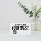 Herinneringskaarten voor benoeming | Algemeen Afsprakenkaartje (Staand voorkant)