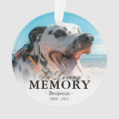 Herinneringskerstboom met foto ornament (voorkant)