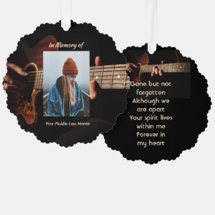 Herinneringssouvenir Aandenken Muziek Gitaar Ornament Kaart