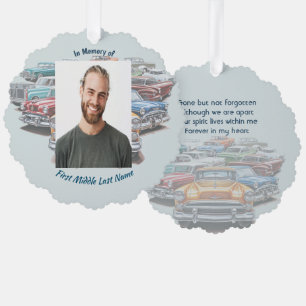 Herinneringssouvenir Klassieke Oldtimer Ornament Kaart